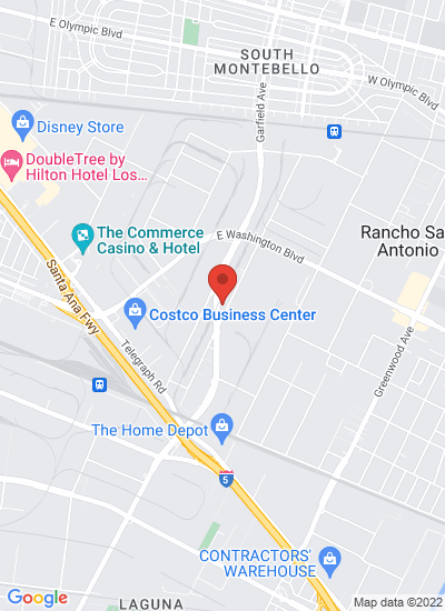 Map showing Commerce, United States