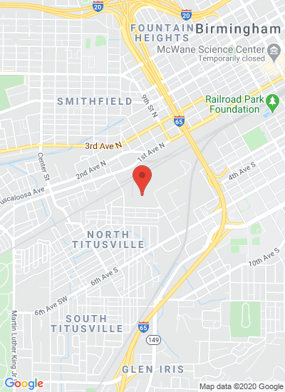 Map showing Birmingham, United States