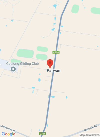 Map showing Parwan, Australia