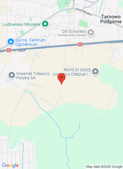 Map showing Tarnowo Podgórne, Poland