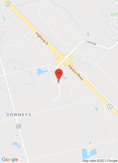 Map showing Guelph, Canada