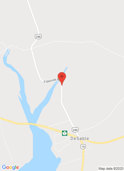 Map showing South Melville, Canada