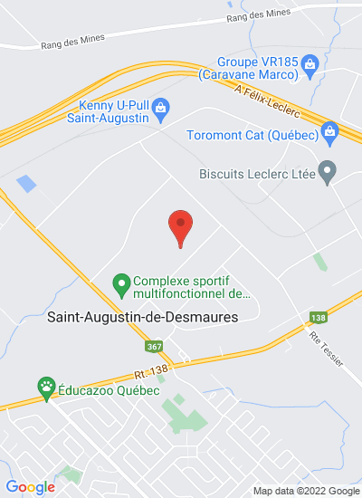 Map showing Saint-Augustin-de-Desmaures, Canada