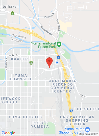 Map showing Yuma, United States