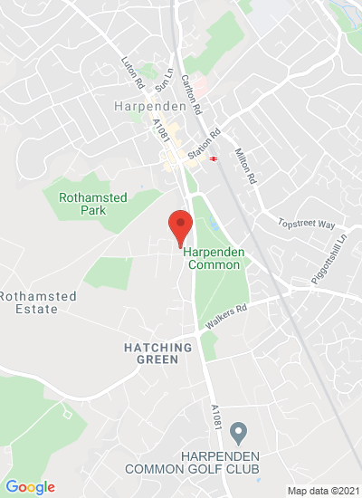 Map showing Harpenden - Hertfordshire, United Kingdom