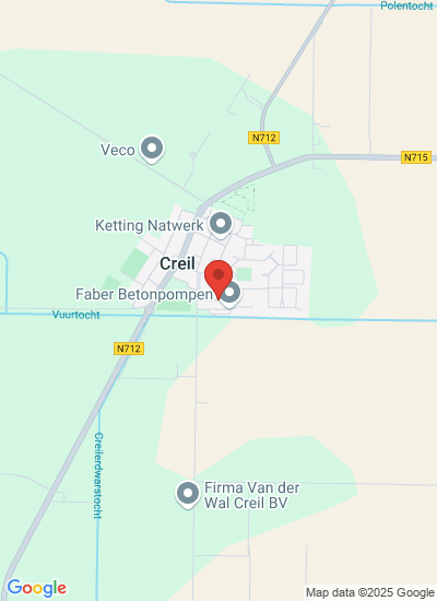 Map showing Creil, Netherlands
