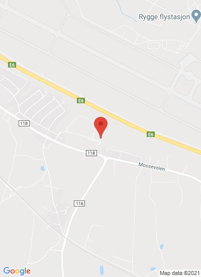 Map showing Rygge, Norway