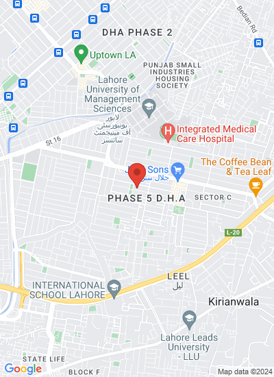 Map showing Lahore, Pakistan