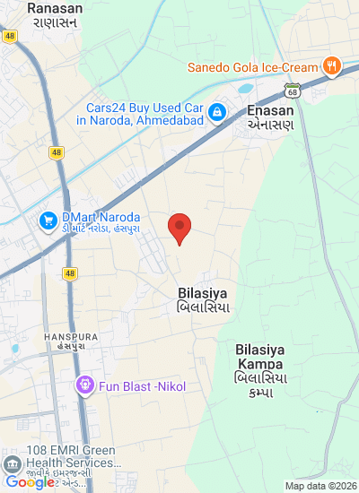 Map showing Ahmedabad, India