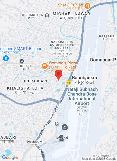 Map showing Kolkata, India