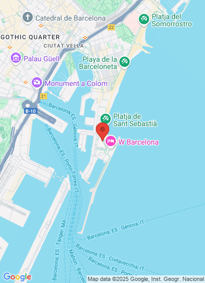 Map showing Spain