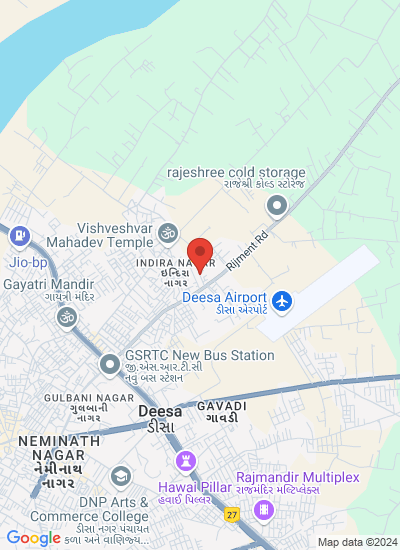 Map showing Deesa, India