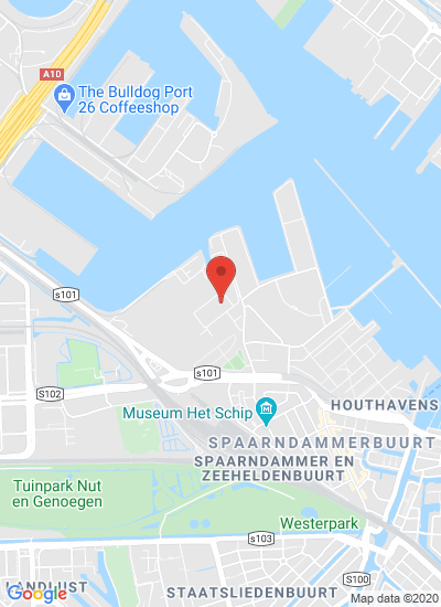 Map showing Amsterdam, Netherlands