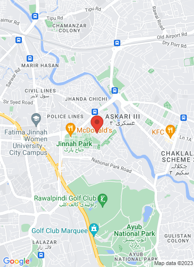 Map showing Rawalpindi, Pakistan
