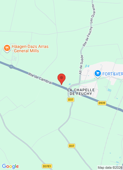 Map showing Feuchy, France
