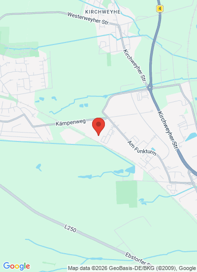 Map showing Uelzen, Germany