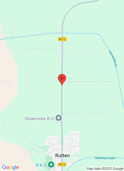 Map showing Rutten, Netherlands