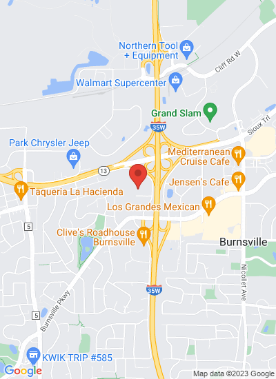 Map showing Burnsville, United States
