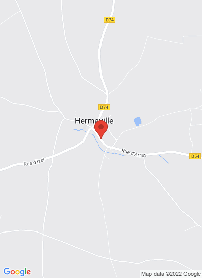 Map showing Hermaville, France