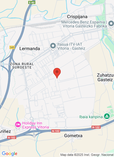 Map showing Vitoria-Gasteiz, Spain