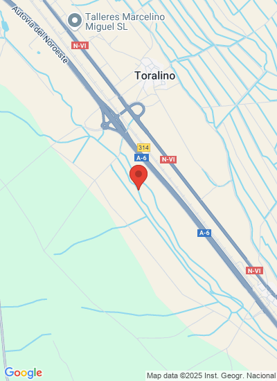 Map showing Riego de la Vega, Spain