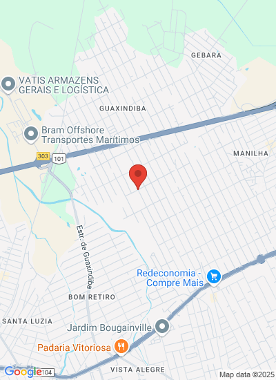 Map showing São Gonçalo, Brazil