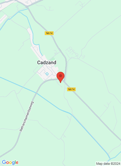 Map showing Cadzand-Bad, Netherlands