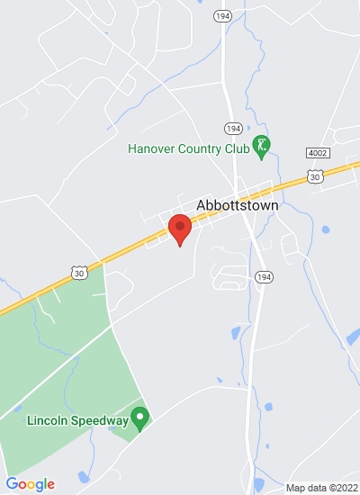 Map showing Abbottstown, United States