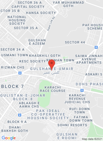 Map showing Karachi, Pakistan