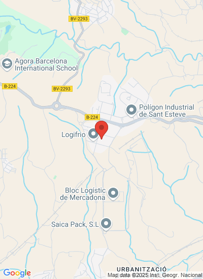 Map showing Sant Esteve Sesrovires, Spain
