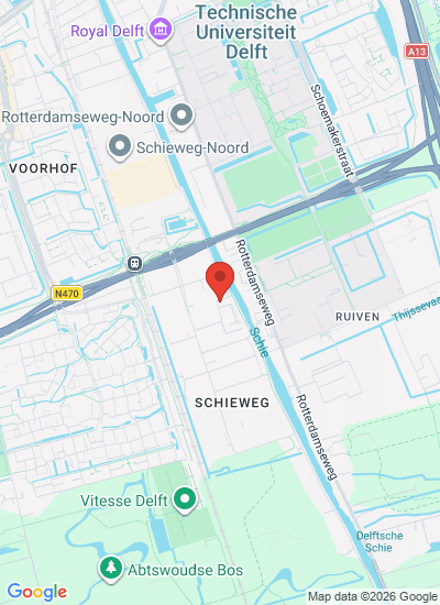 Map showing Delft, Netherlands