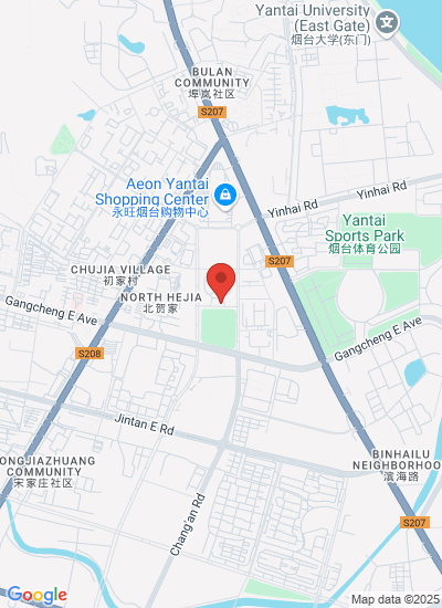 Map showing Yantai Shi, China