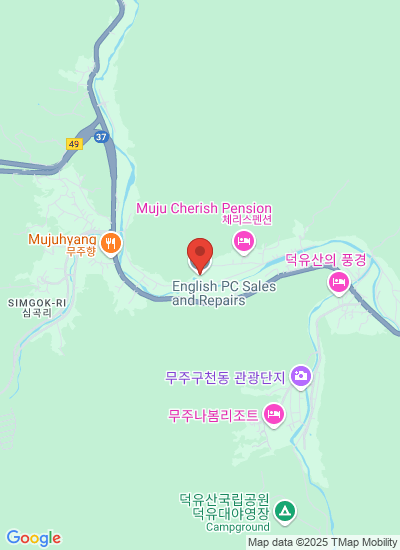 Map showing Wonju-si, South Korea