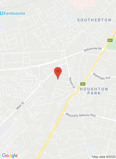 Map showing Harare, Zimbabwe