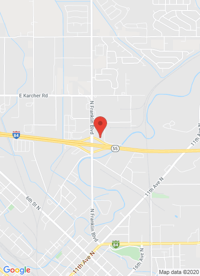 Map showing Nampa, United States