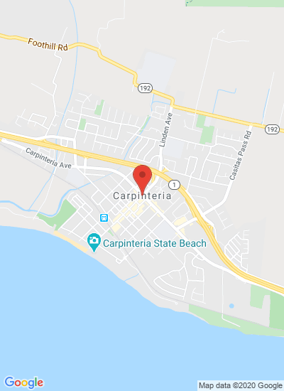 Map showing Carpinteria, United States