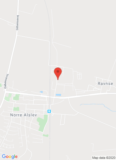 Map showing Nørre Alslev, Denmark