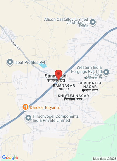 Map showing Pune, India