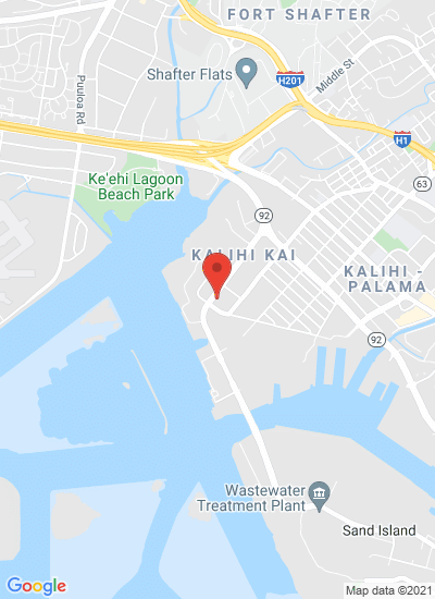 Map showing Honolulu, United States