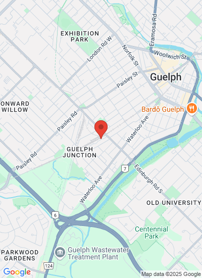 Map showing Guelph, Canada