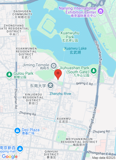 Map showing Nanjing, China