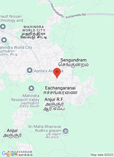 Map showing Chengalpattu, India