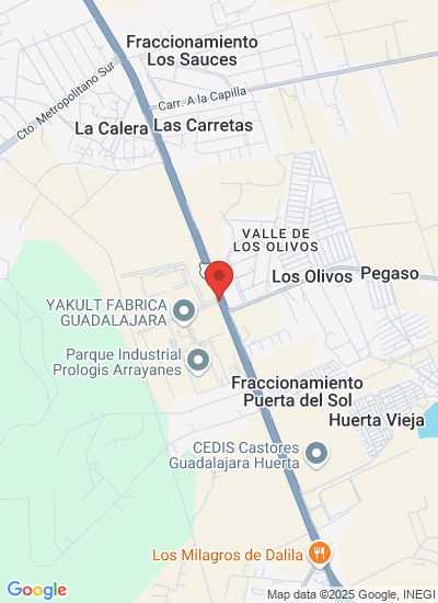 Map showing Tlajomulco de Zúñiga, Mexico