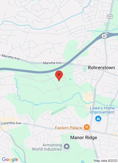 Map showing Lancaster, United States