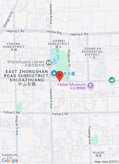 Map showing Shijiazhuang Shi, China