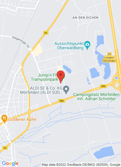 Map showing Moerfelden-Walldorf, Germany