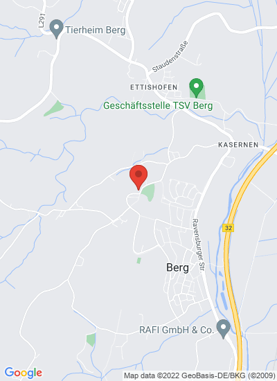 Map showing Berg, Germany