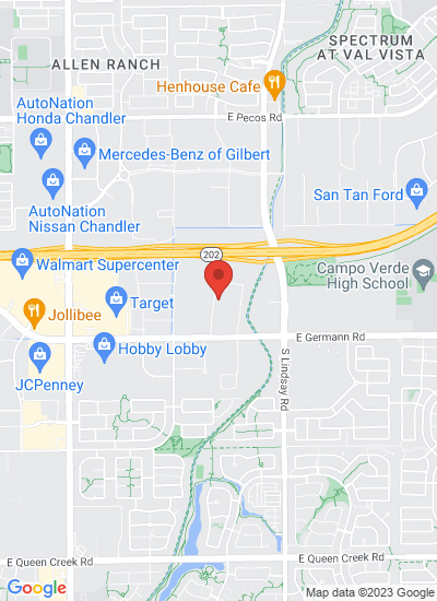 Map showing Gilbert, United States