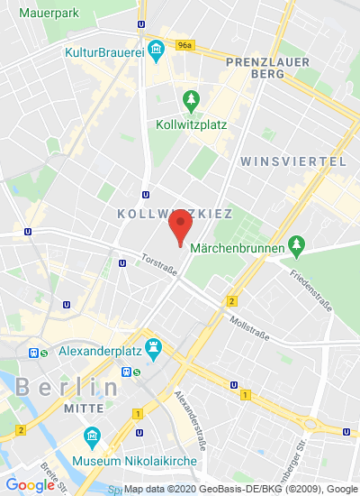 Map showing Berlin, Germany