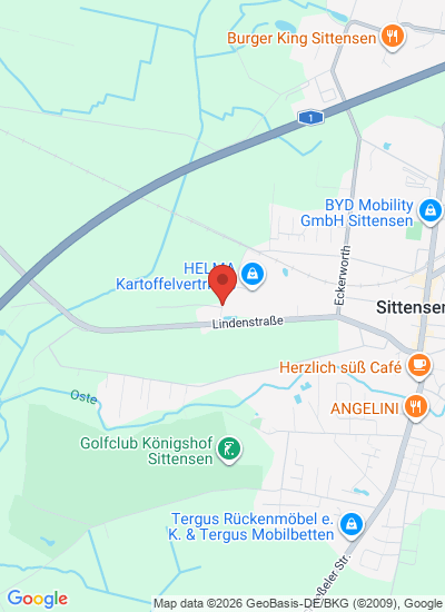 Map showing Sittensen, Germany
